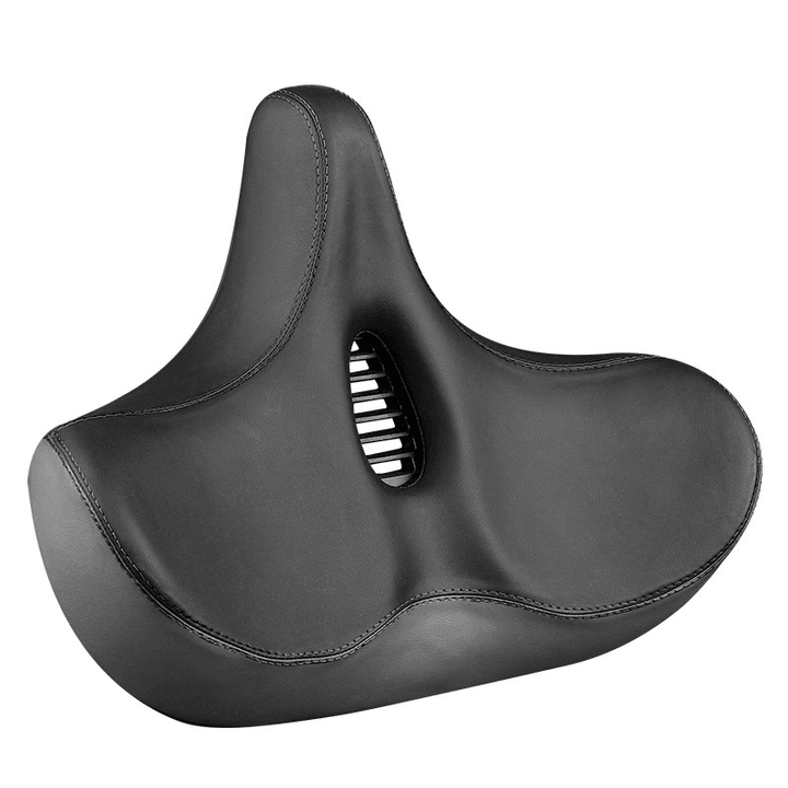 WHEEL up Large Thicker Bike Saddle Mountain Bike Saddle Comfortable Shock Absorption Outdoor Riding Saddle Equipment - MRSLM