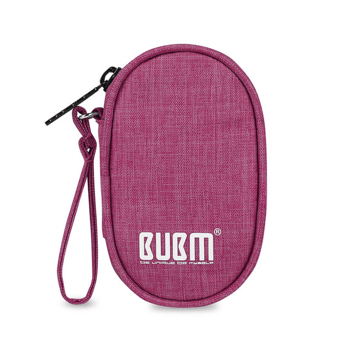 BUBM Travel Carrying Case for Small Electronics and Accessories Earphone Earbuds Cable Change Purse - MRSLM