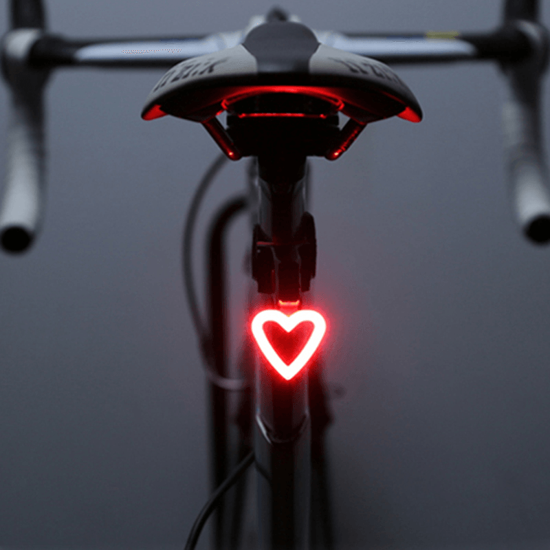 Creative High Brightness LED Safety Warning Bike Taillight IPX6 Waterproof 5 Modes Cycling - MRSLM