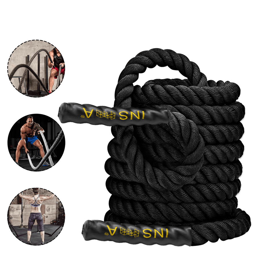 38Mmx12/15M Battle Power Rope Sport Bootcamp Exercise Fitness Battling Training - MRSLM