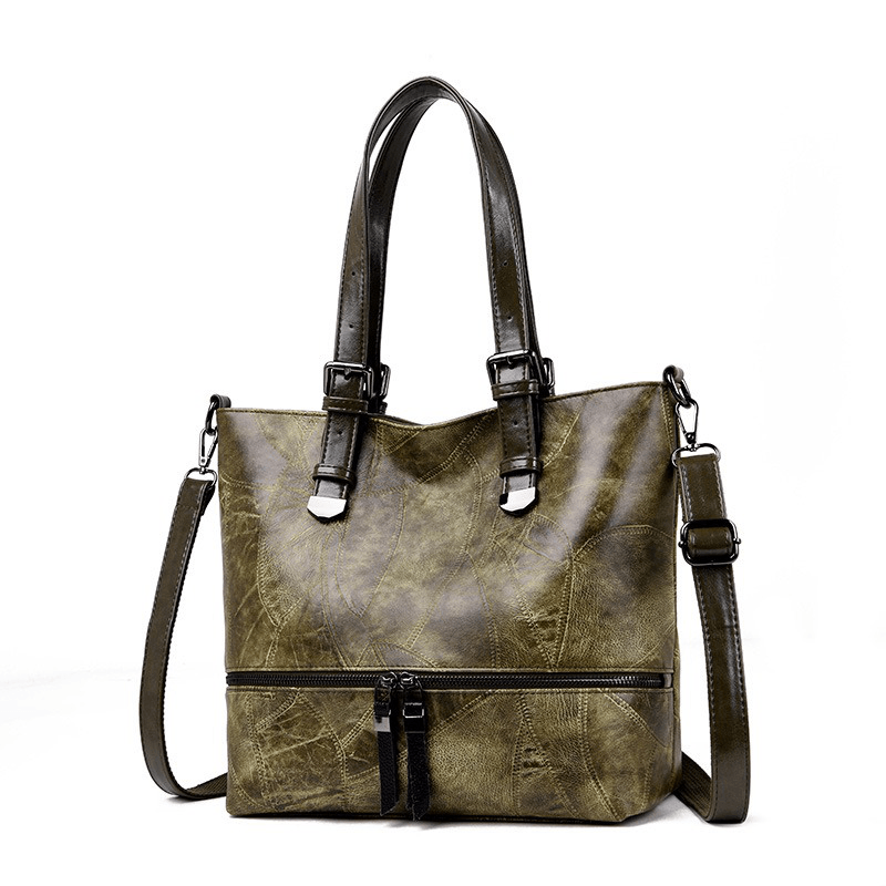 Women Elegant Vintage Large Capacity Handbag Shoulder Bag - MRSLM