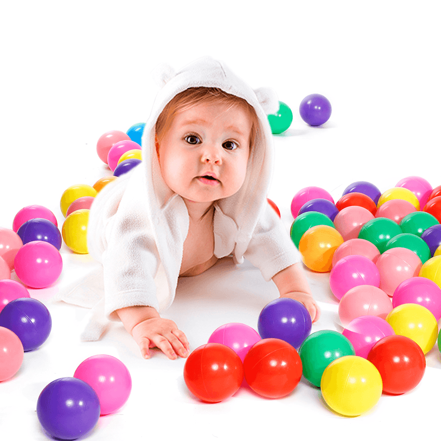 100Pcs/Lot Eco-Friendly Colorful Ball Pits Soft Plastic Ocean Ball Transparent Water Ocean Wave Ball Toys for Children Kid Baby - MRSLM