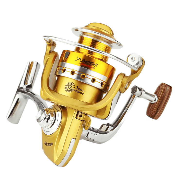 ZANLURE BE2000-5000 5.5:1 12+1BB Gapless Full Metal Spinning Reel Left/Right Hand Sea Fishing Reel - MRSLM