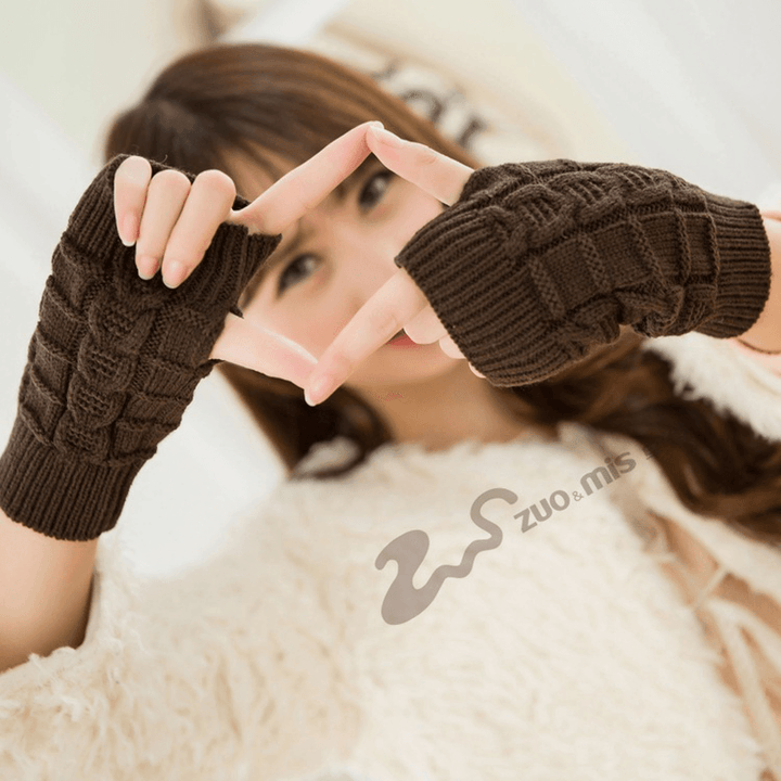 Warm Knit Fingerless Gloves - MRSLM