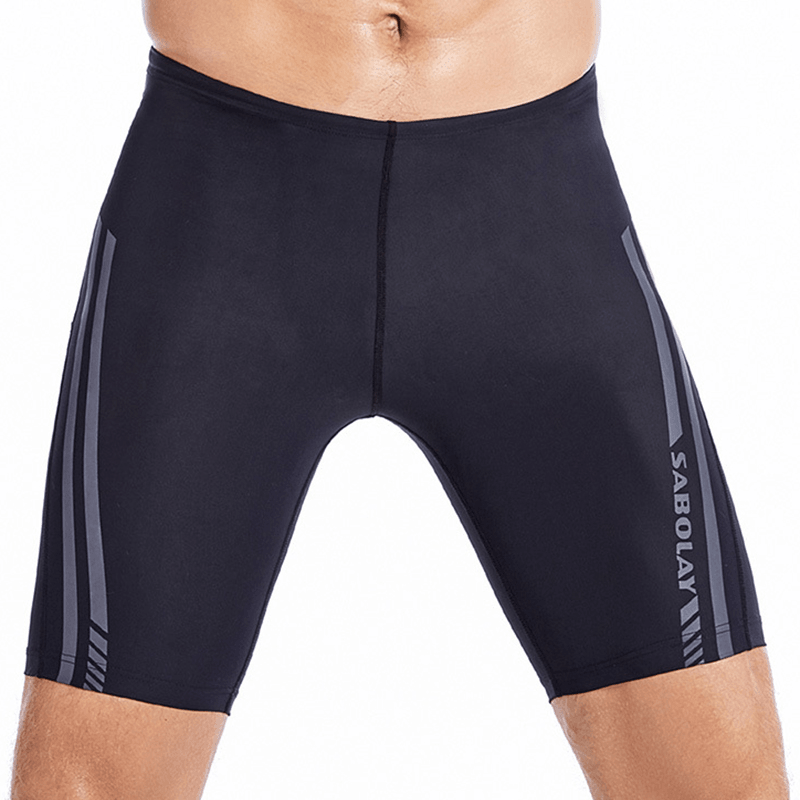 SOBOLAY S-5142 Outdoor Sports Beach Quick-Drying Sun Proof Men Fifth-Pants Swimming Trunks - MRSLM