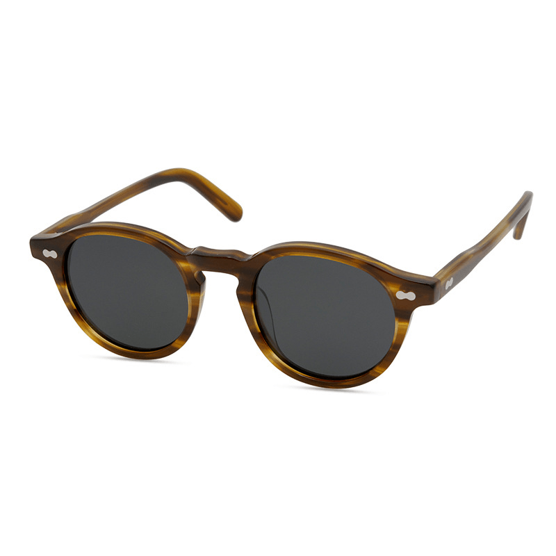 Men'S Retro Literary and Artistic Rivet Sunglasses - MRSLM