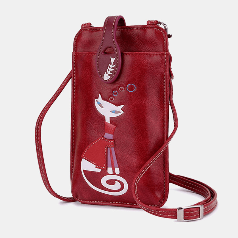 Women Casual Fashion Beauty Cat Pattern Crossbody Bag Shoulder Bag for Outdoor - MRSLM