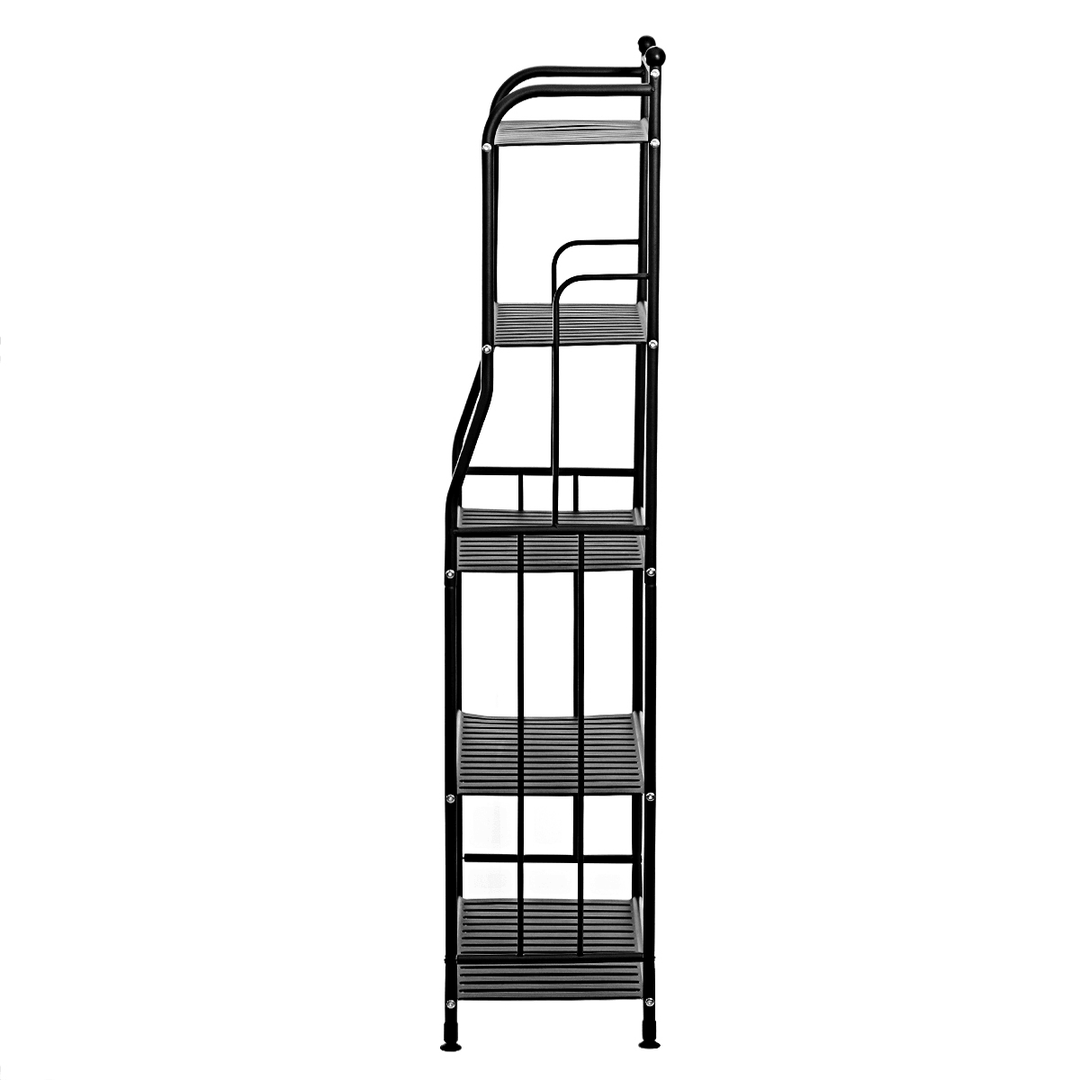 SUOERNUO Flower Shelf Wrought Iron Storage Indoor Multilayer Floor-Standing Space Saving - MRSLM