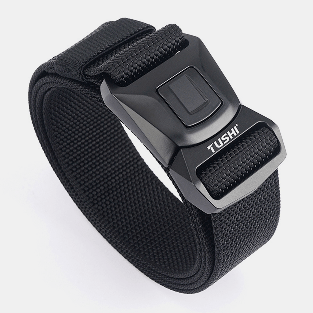 Men Nylon Quick Release Insert-Buckle 125Cm Breathable Quick-Drying Outdoor Safety Belt Training Tactics Belt - MRSLM