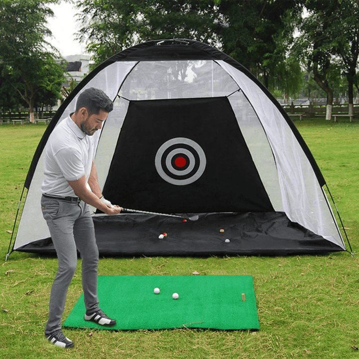 10FT/7FT Golf Net Training Aid Hitting Practice Lawn Driving Net Golf Training Net - MRSLM