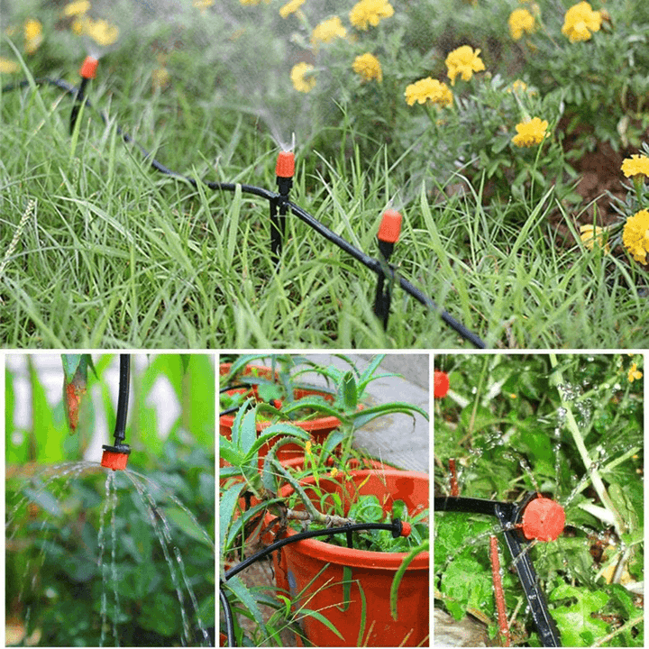 149Pcs DIY Micro Drip Irrigation System Garden Automatic Watering Kits with Adjustable Nozzles Courtyard Cooling Systerm - MRSLM