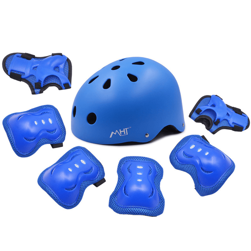 MHT Kids Bike Protective Gear Set Adjustable Toddler Helmet Knee Pads Elbow Pads Wrist Guards for Skateboard Scooter Cycling - MRSLM