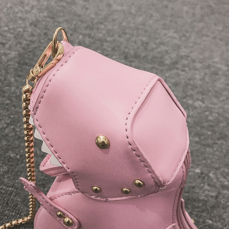 Women Chain Dinosaur Shape Cute Crossbody Bag - MRSLM