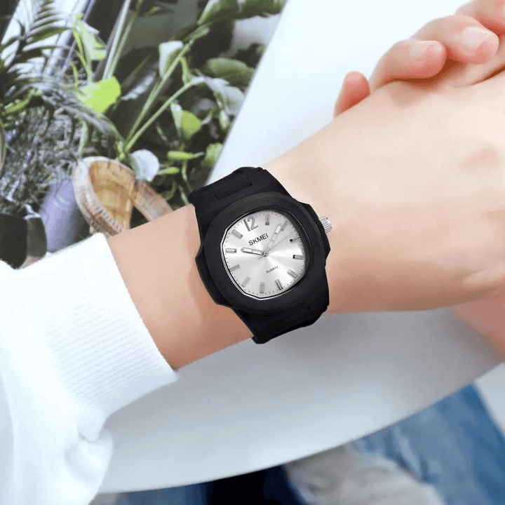 SKMEI 1717 Fashion Men Watch Creative Hexagonal Dial Simple 5ATM Waterproof Quartz Watch - MRSLM