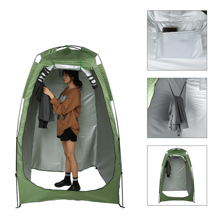 Outdoor Portable Privacy Shower Toilet Tent Camping Tent Camping Dress Changing Tent Uv-Proof Dressing Tent - MRSLM