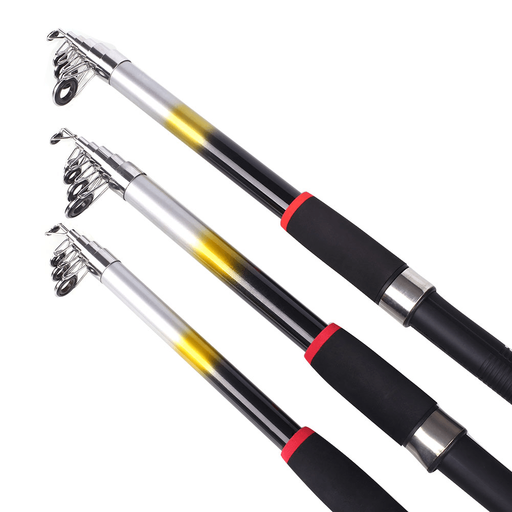 LEO 2.1M/2.4M/2.7M Fluorescencecast Highlights Telescopic Sea Fishing Rod Fishing Gear - MRSLM