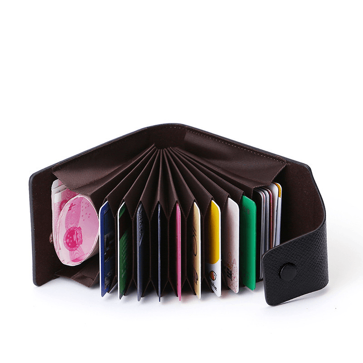 Ipree® Men'S Card Pack Card Set Multi-Function Coin Purse Buckle Document Bag Card Bag - MRSLM