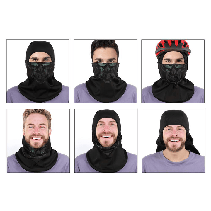 WEST BIKING Winter Cycling Headwear Sport Caps Thermal Fleece Cycling Face Mask for MTB Bike Running Skiing Motocycle Bicycle - MRSLM