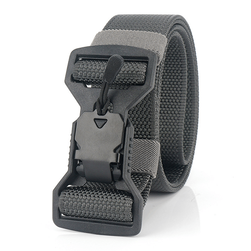 125Cm Men'S Casual Nylon Tactical Belt Plastic Magnet Function Buckle Military Belts - MRSLM