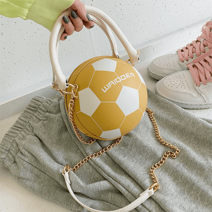 Women Fashion Basketball Football Chains Casual Handbag Crossbody Bag - MRSLM