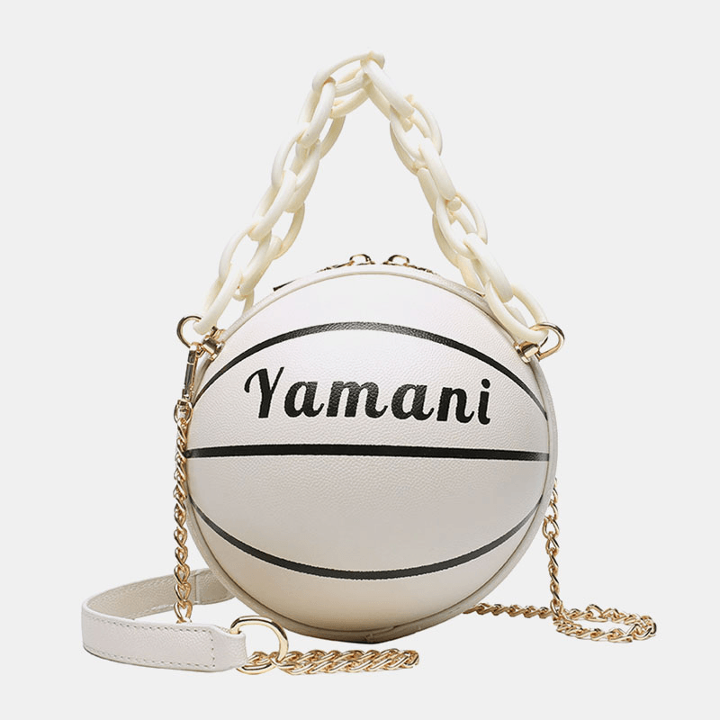 Women Basketball Football Chains Handbag Crossbody Bag Shoulder Bag - MRSLM