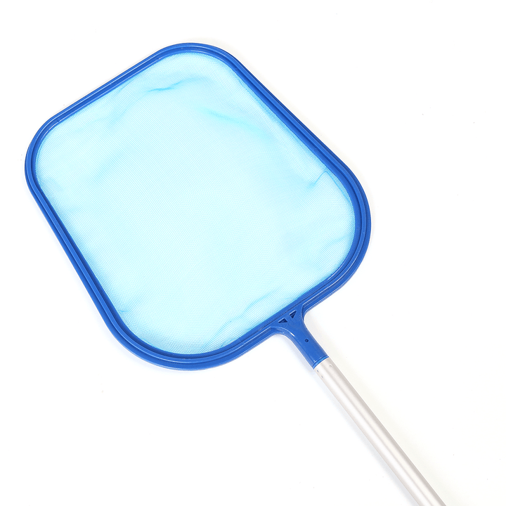 Removable 5 Section Swimming Pool Net Aluminum Telescopic Cleaning Pole Pool Leaf Skimmer Cleaning Tool - MRSLM