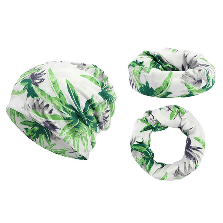 Unisex Multipurpose Tree Print Cotton Headpiece Scarf Cap - MRSLM