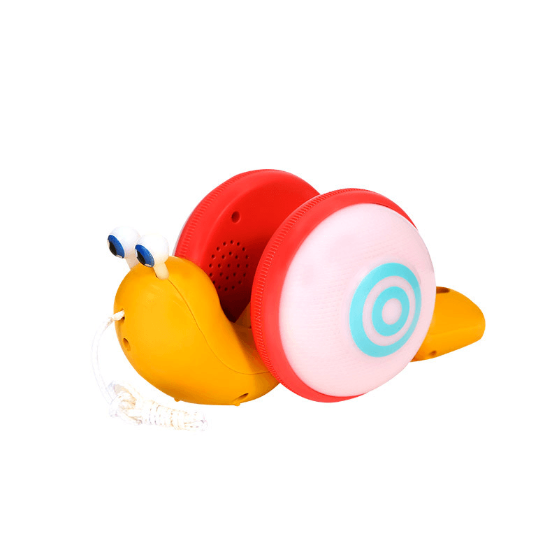 Snail Drag Toy Light Music Baby Pull Rope Cartoon Toy - MRSLM