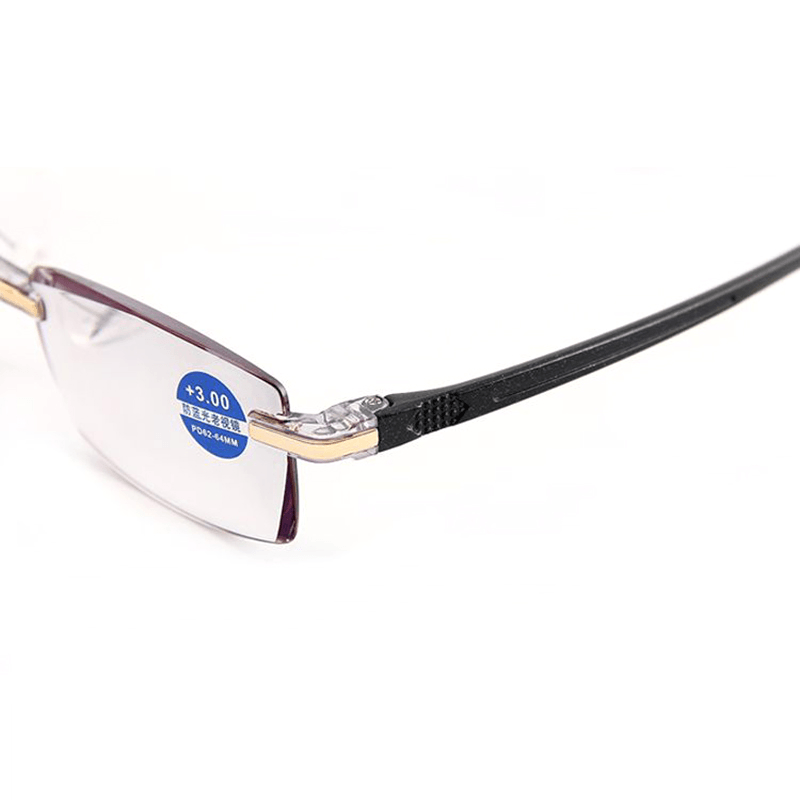 Women round Rimless Reader Reading Glasses - MRSLM