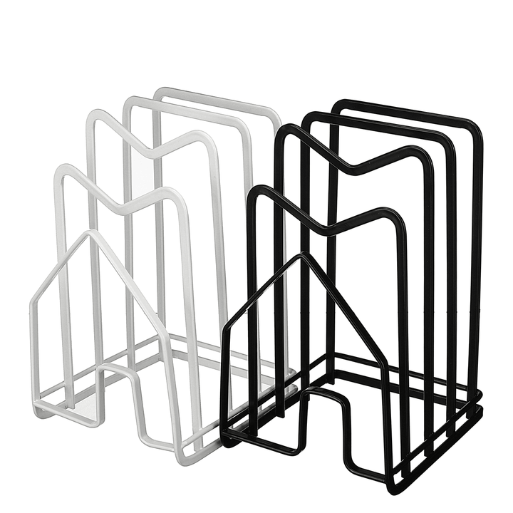 Black/White LP Vinyl Iron Storage File Rack Stand Holder Kitchen Storage Rack for 7"/12" LP - MRSLM