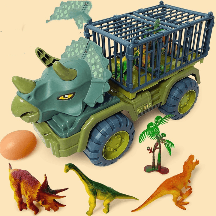 Children'S Toy Car Dinosaur Engineering Vehicle Digging Transport Truck - MRSLM