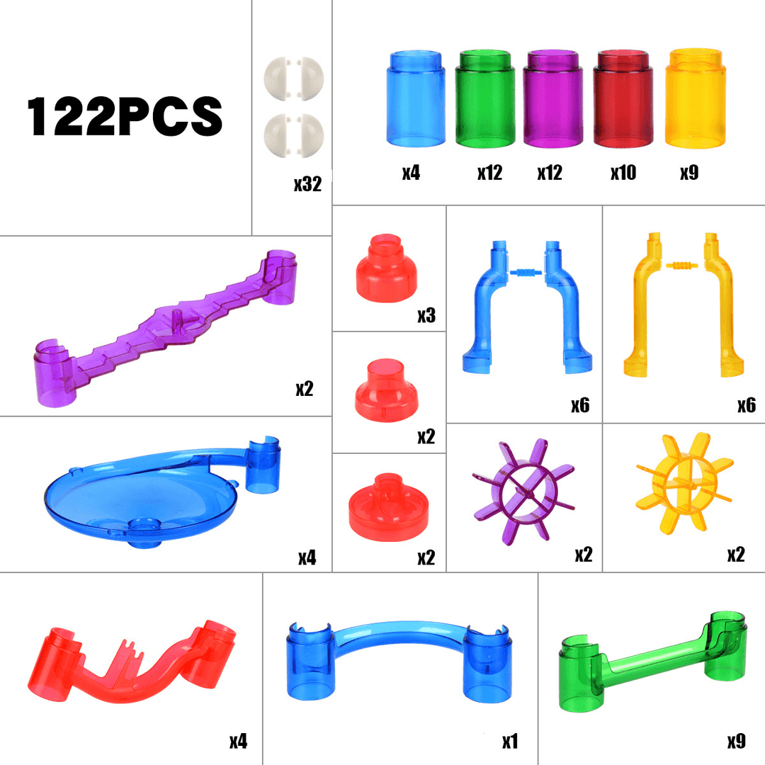 122Pcs Space Pipeline Assembling Orbital Building Blocks - MRSLM