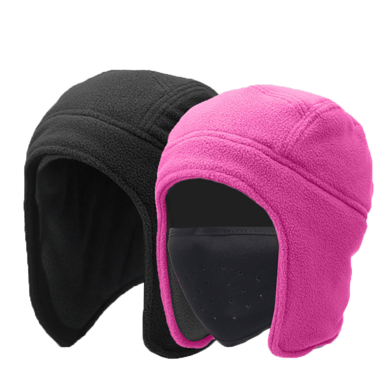 Hat Outdoor Men'S plus Velvet Hat Riding Warmth Thickening Female Ski Ear Protection - MRSLM