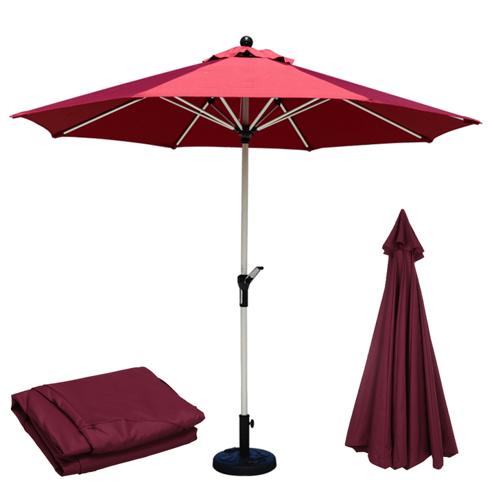 2.7M 8 Arm Parasol Canopy Cover Waterproof Awning Sun Shade Shelter Outdoor Garden Patio - MRSLM