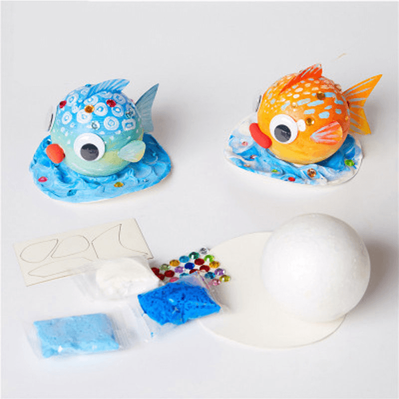 Bubble Fish Toy Bubble Ball Painting Drawing Set - MRSLM