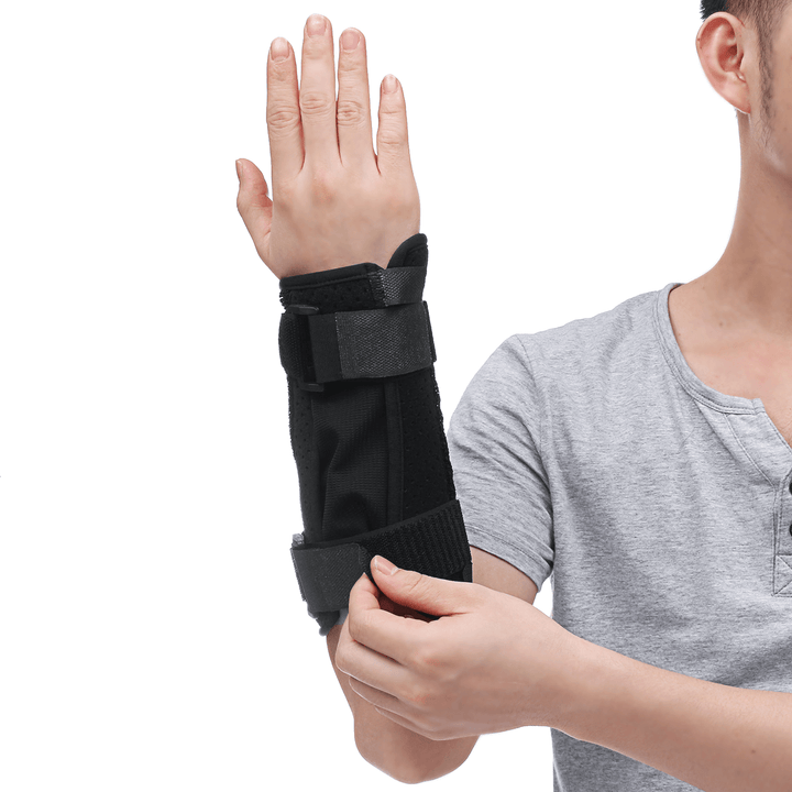 Breathable Adjustable Wrist Support Wrist Brace Wrist Joint Fixation Sprain Protector Medical Protector-Right Hand S/M/L - MRSLM