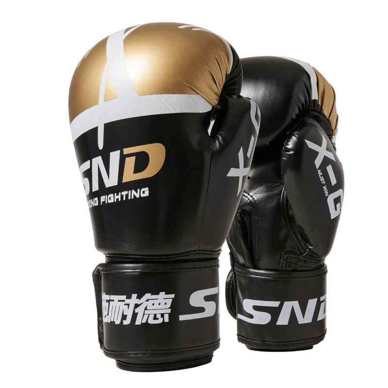 SND 10OZ Professional Breathable Boxing Gloves Men Fight Gloves for Karate Muay Thai Boxing Training - MRSLM