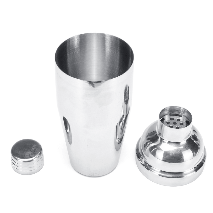 Stainless Steel Cocktail Shaker Mixer Drink Bartender Martini Tools Bar Set Kit - MRSLM