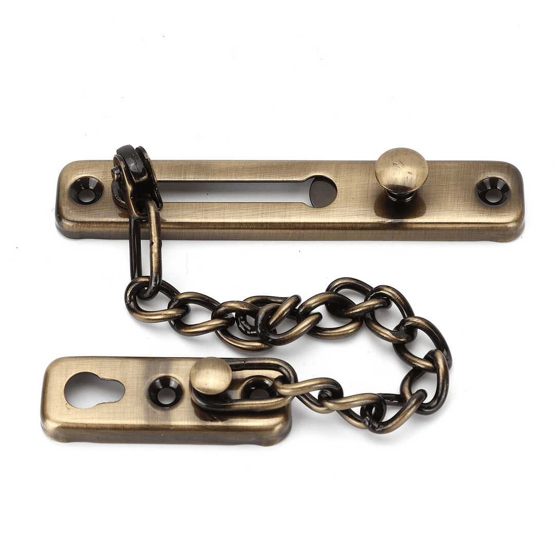 Stainless Steel Strong Security Door Chain Solid Home Safety Guard Lock Catch - MRSLM