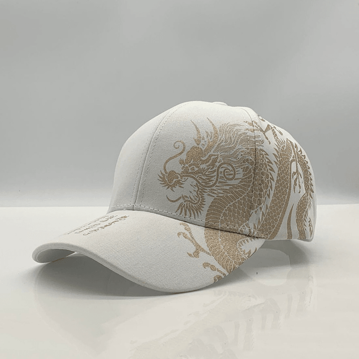 Baseball Cap Chinese Style Fashion Dragon Couple Sun Hat Outdoor - MRSLM