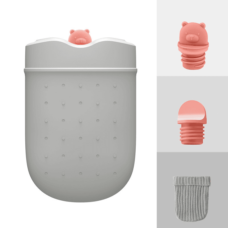 Jordan&Judy R2 Hot Water Bag 3-5H Insulation Microwave Heating Silicone Bottle Ice Pack Hand Warmer - MRSLM