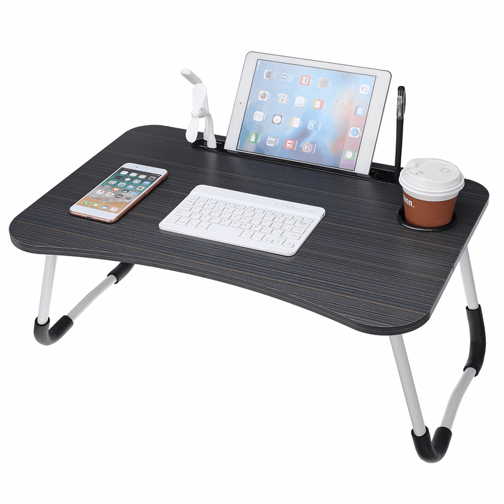 USB Computer Desk Multifunctional Portable Bed Computer Desk Lazy Foldable Lazy Laptop Table for Home Office Dormitory - MRSLM