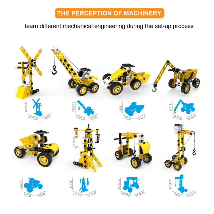 Soft Building Blocks Nuts Engineering Vehicles Assembling Toys - MRSLM