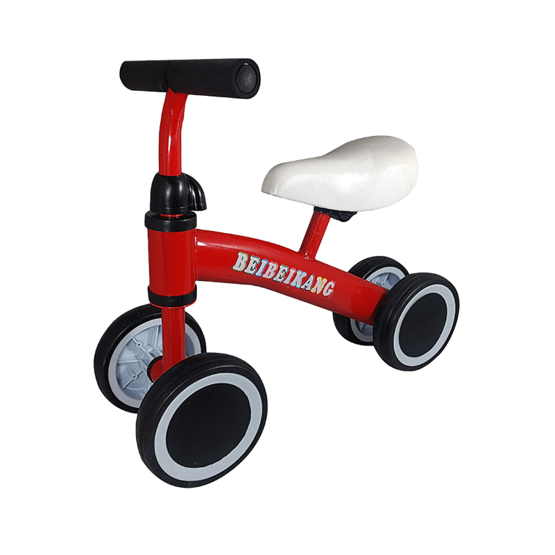 4 Wheel Kids Adjustable Tricycle Baby Toddler Balance Bike Push Scooter Walker Bicycle for Balance Training for 18 Mouths to 2/3/4/5 Year Old Boys&Girls Gifts - MRSLM