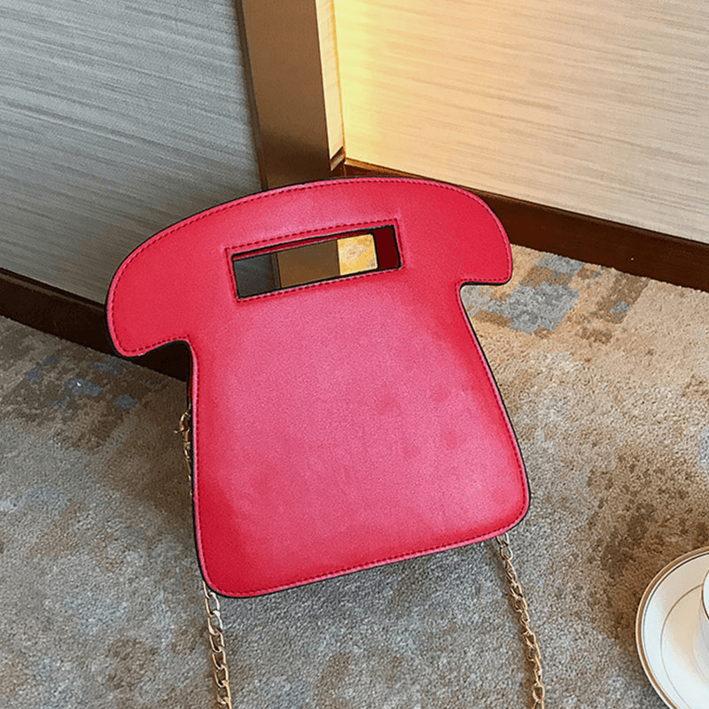 Women Cerative Telephone Shape Cute Chain Shoulder Bag Cross Body Bag - MRSLM