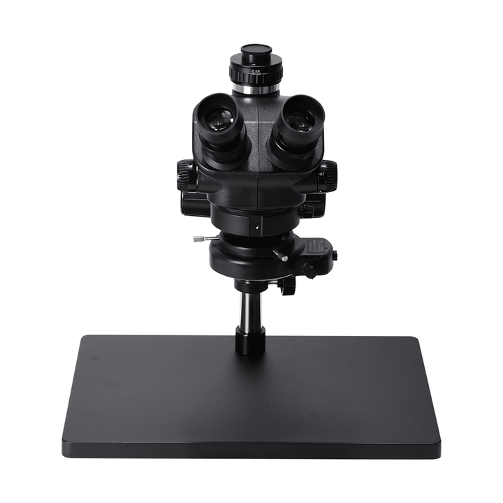 48MP 3.5X-100X Simul-Focal Trinocular Stereo Microscope with Zoom Big Table Stand Soldering PCB Jewelry Repair Kit - MRSLM