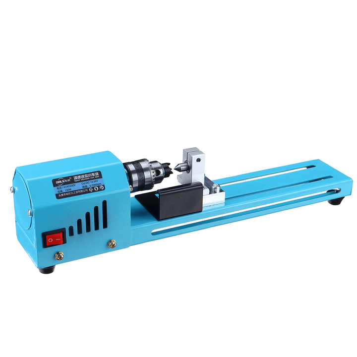 150W 12V-24V Mini Beads Machine Miniature Lathe DIY Woodworking Lathe Grinding Polishing Wood Working DIY Lathe Polishing Drill Rotary Tool - MRSLM