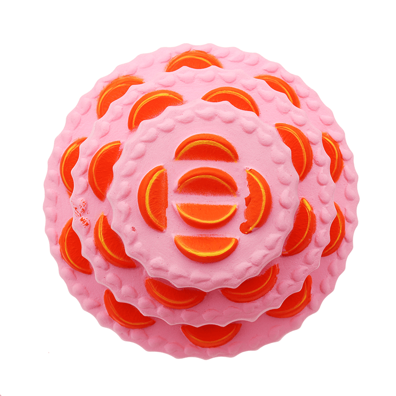 Three Layer Orange Cake Squishy 11Cm Slow Rising anti Stress Collection Gift Soft Toy - MRSLM