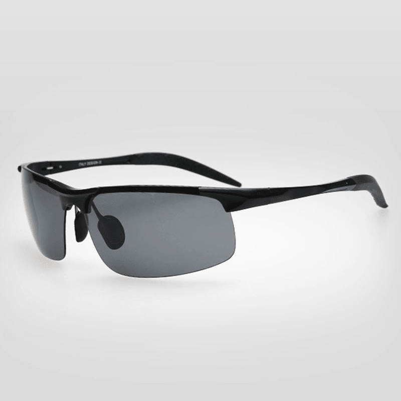 Men Polarized Sun Glassess Aluminum Magnesium Alloy Frame Outdooors Sport Driving Goggles - MRSLM