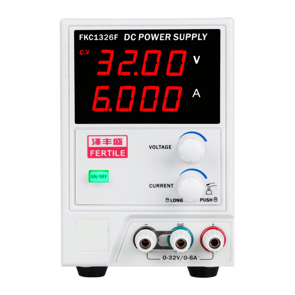 FERTILE FKC1326F AC 110-220V to DC 0-32V 4-Digital Display Adjustable CC/CV Power Supply for Lab Equipment - MRSLM